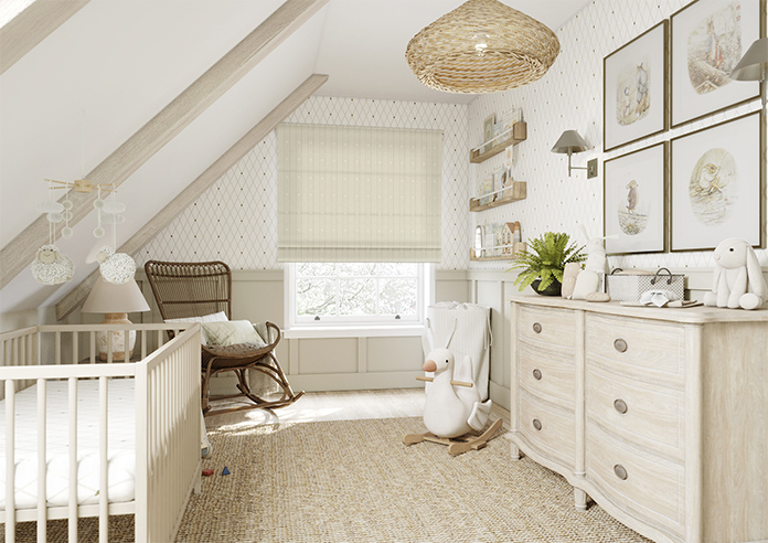 Puddle Down, Duck Stripe Shell - Twist&Fit Roman Blind - Image 6